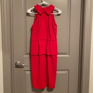 BCBG red midi dress